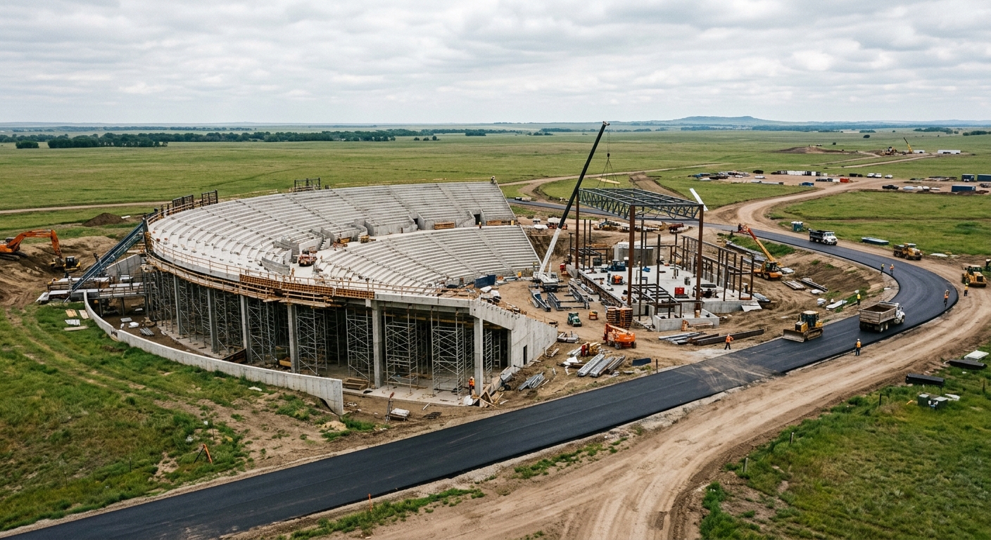 Regent Bank Amphitheater Nears Completion Amid Infrastructure Enhancements in Oklahoma