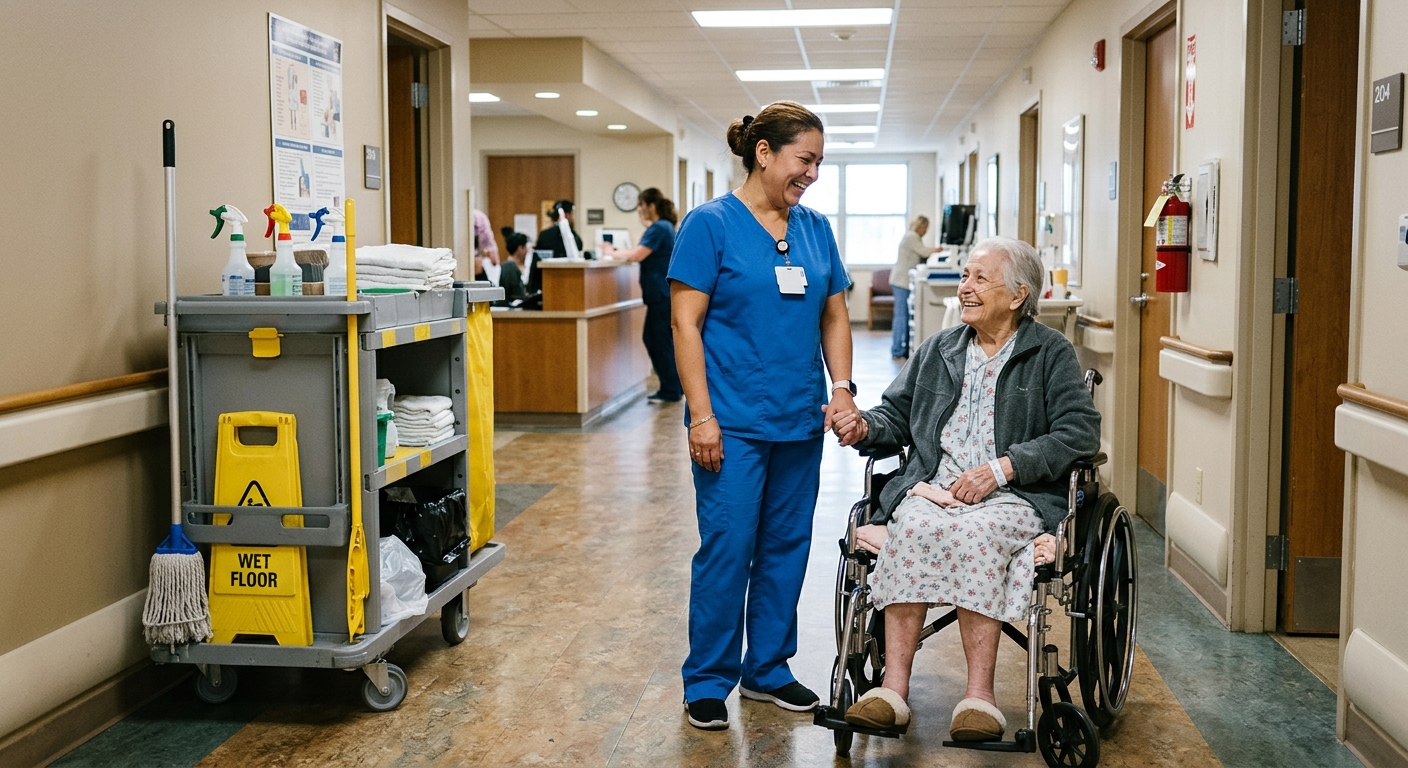 Integris Hospital Housekeeper Honored for Kindness and Support in Patient Care
